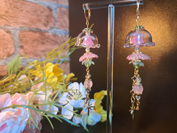 Jellyfish Earrings - Pink